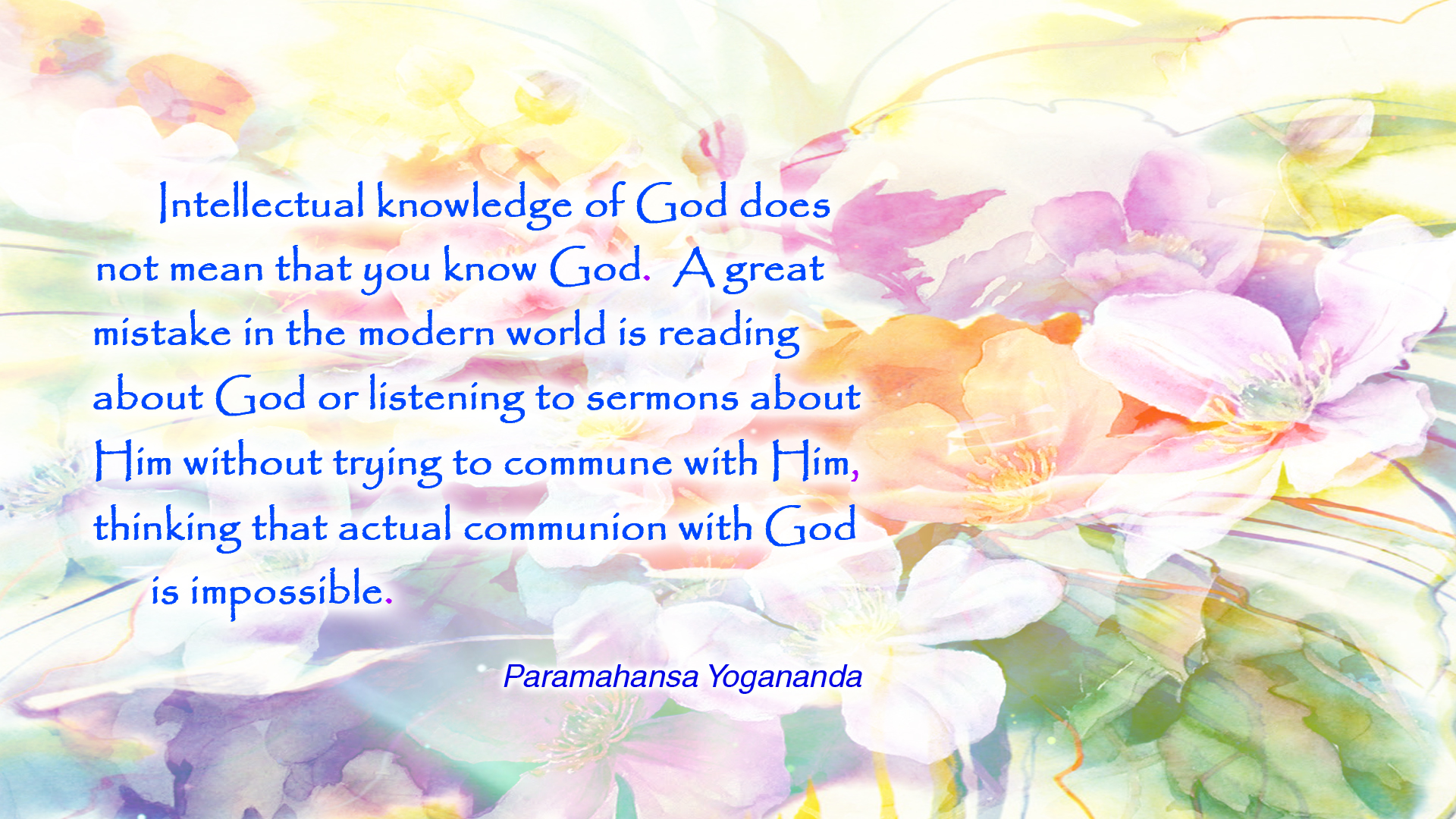 Yogananda know God wallpaper